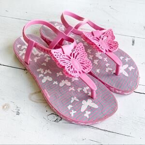 Ipanema Pink Butterfly Jelly Sandals Girls 3